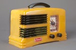 Rare Symphony Catalin Radio ’Split-Grille’ in Yellow + Dark Green